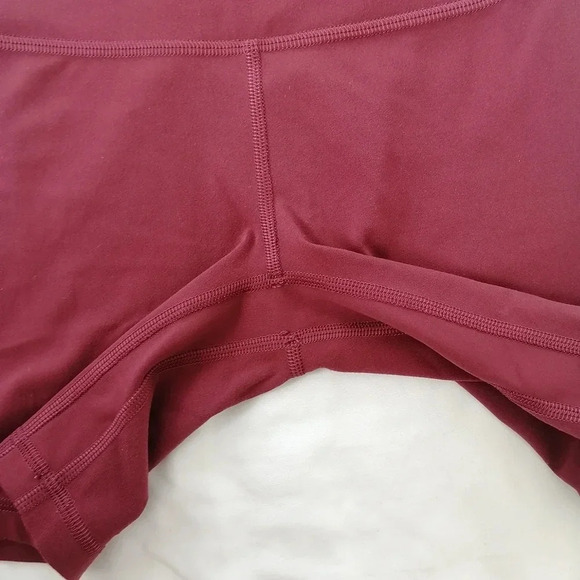 Lululemon Align High Rise Shorts 6" Nulu in Chianti Red 0 - Picture 8 of 15